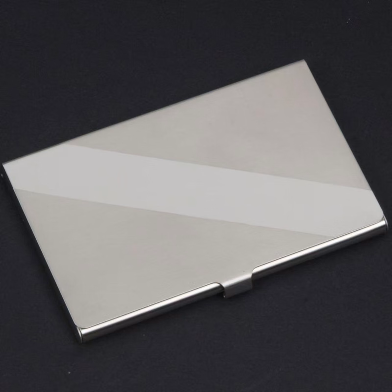 Reflective Metal Business Card Holder