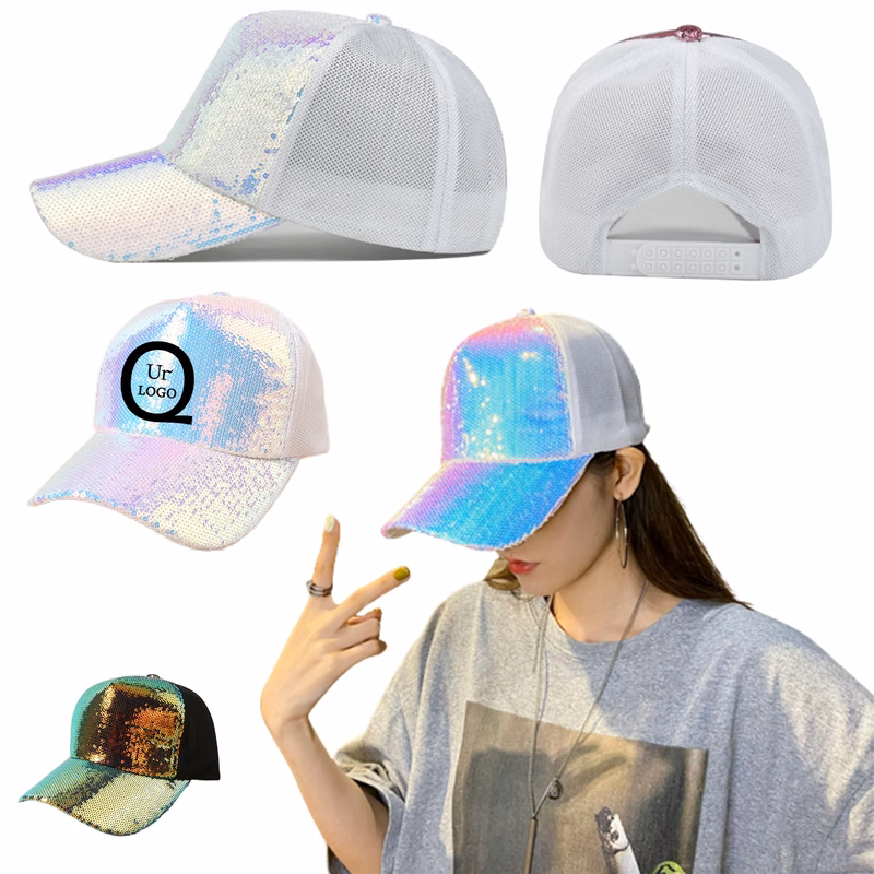 Laser Sequin Baseball Cap