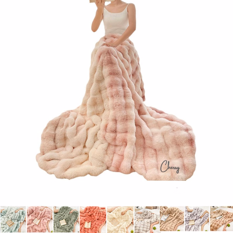 Winter rabit velvet blanket