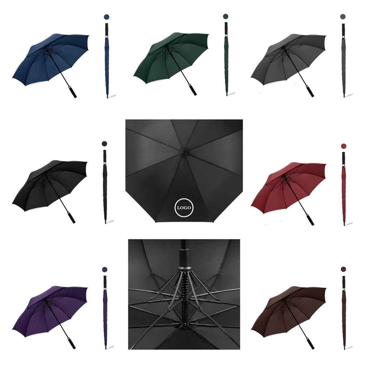 MOQ50 Customized Golf Umbrella 1