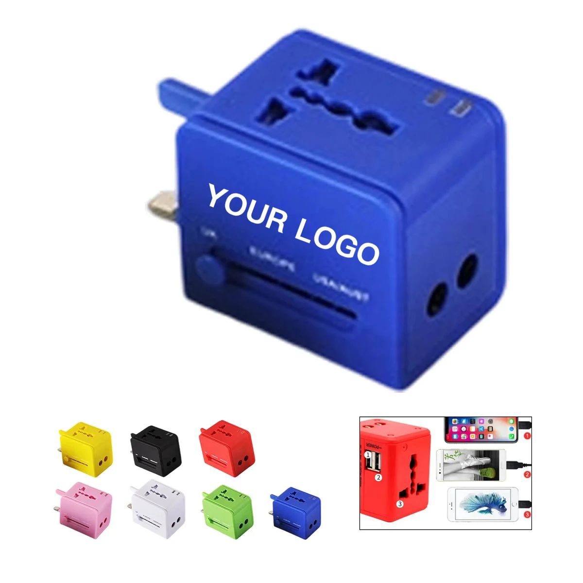 Travel Power Converter with Dual USB 1