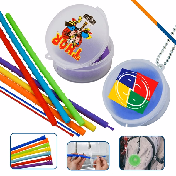 Kingsmen Silicone Straw for Commutes, Fitness and Travel