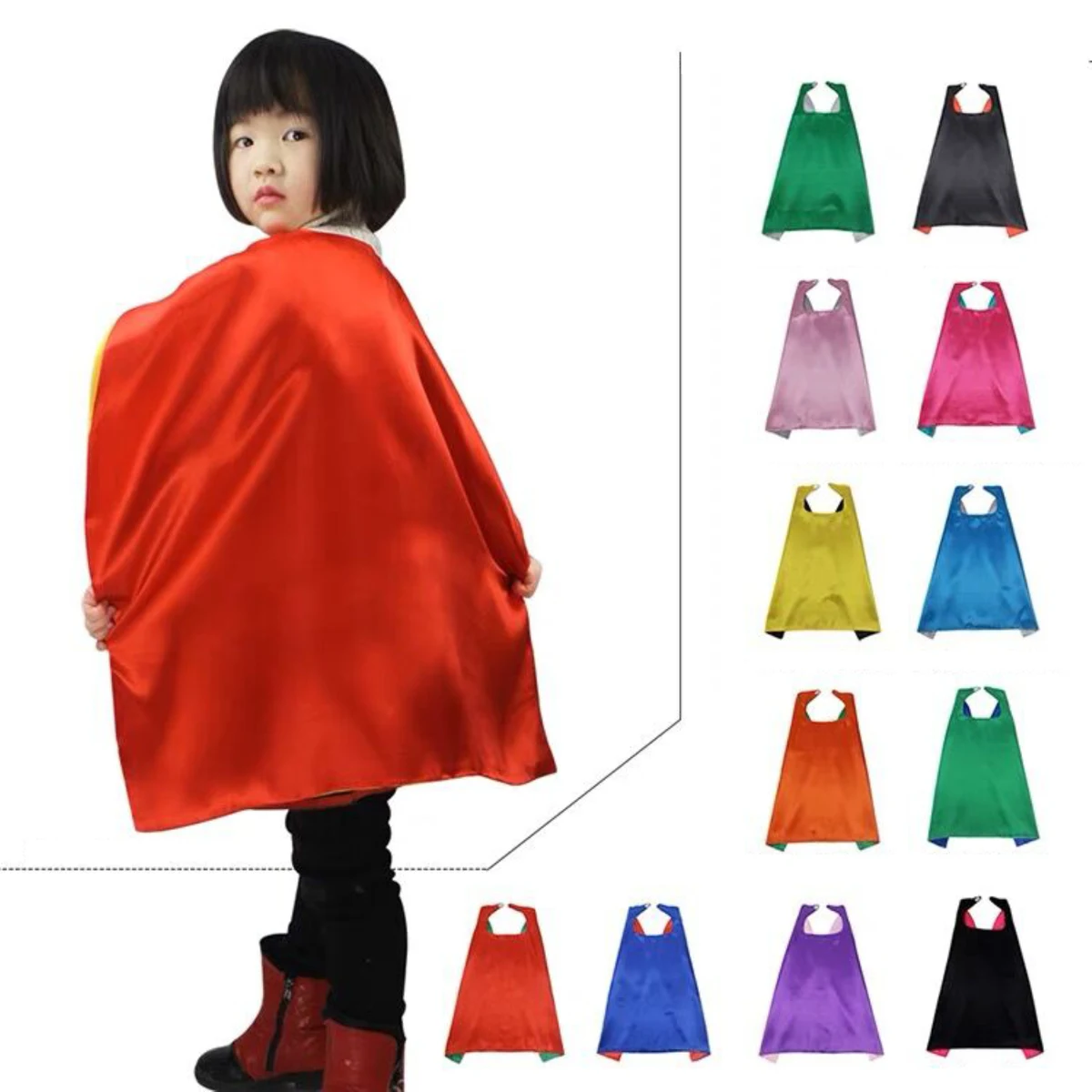 Double Layer Kids Super Hero Cape 1