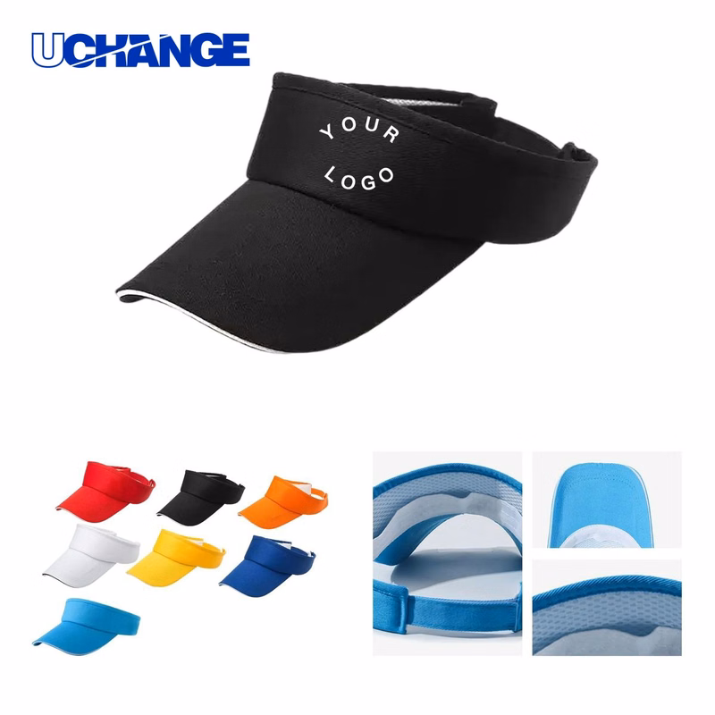 Breathable Wide Brim Visor Hat Headwear for Sun Protection