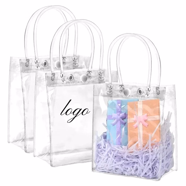 Clear Gift Bags for Work, School and Travel
