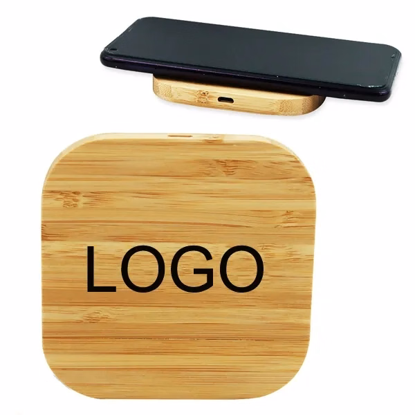 Bamboo Square Wireless Charger
