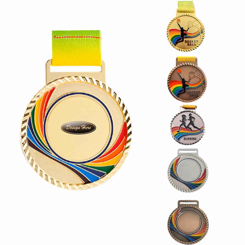 Color-Printed Crystal Medals