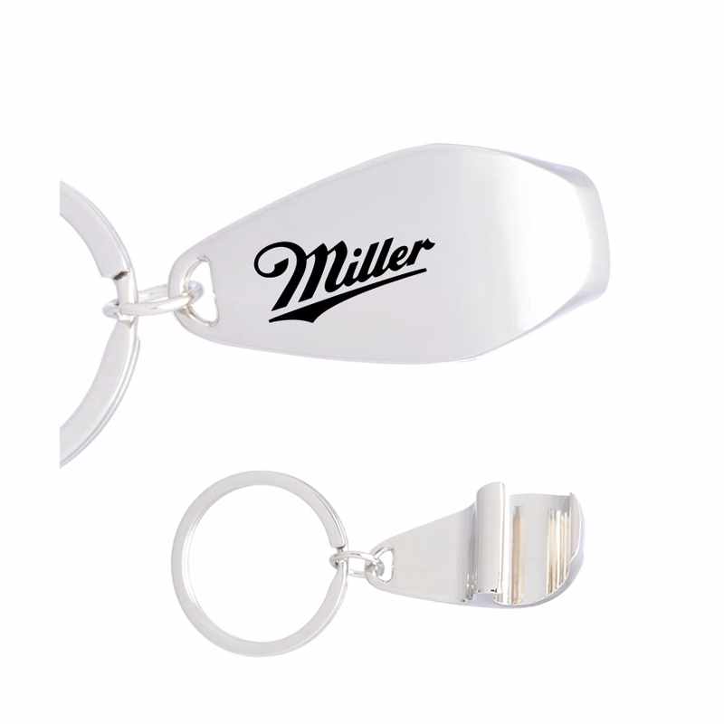 Union Printed - Surf Metal Keychains with Bottle Opener with 1-Color