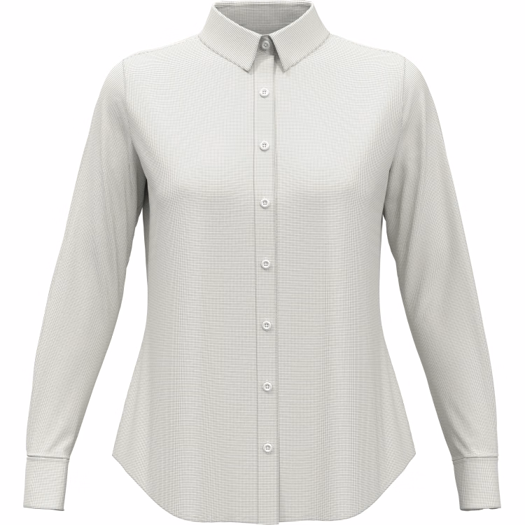 Perry Ellis LadiesMini Grid Woven Shirt