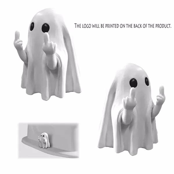 Ghost Figurines Halloween Decorations for Office, School and Events