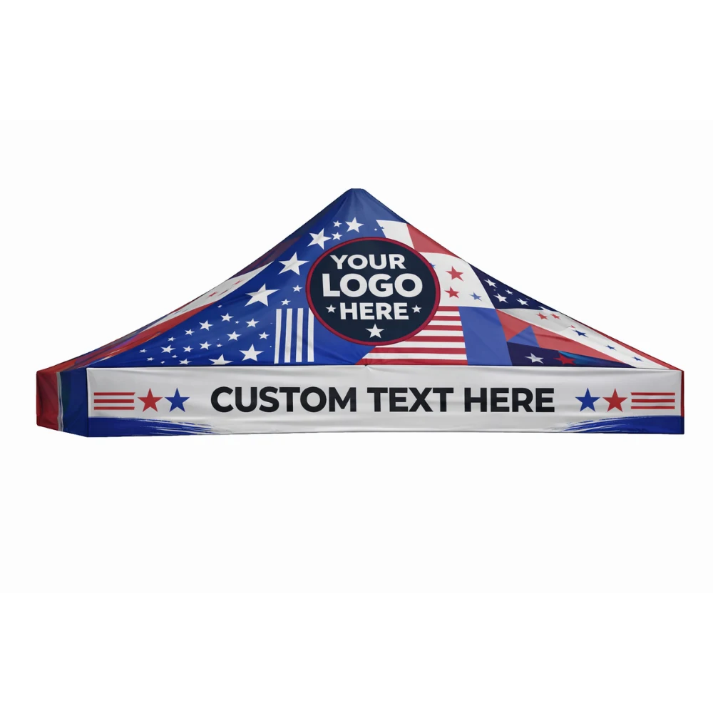 Tent Top Fabric Replacement 5x5 Full Graphics 1