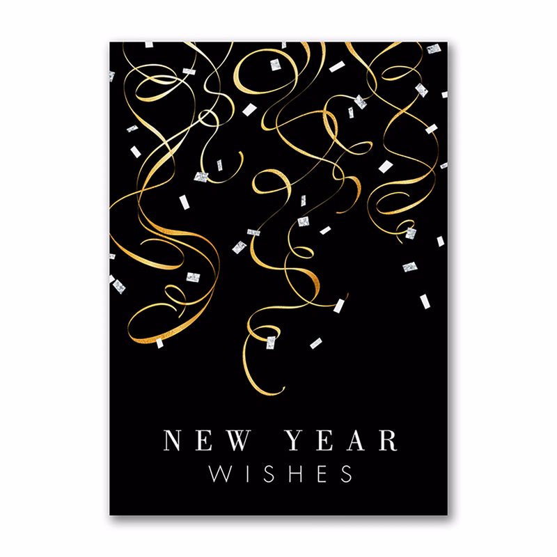 New Year Wishes Holiday Card