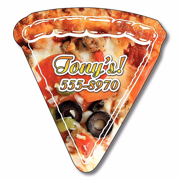 Magnet - Pizza Slice Shape (2.44x2.63) - Outdoor Safe