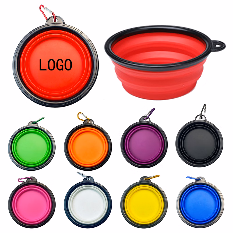 12oz Outdoor Portable Folding Tpe Pet Food Bowl