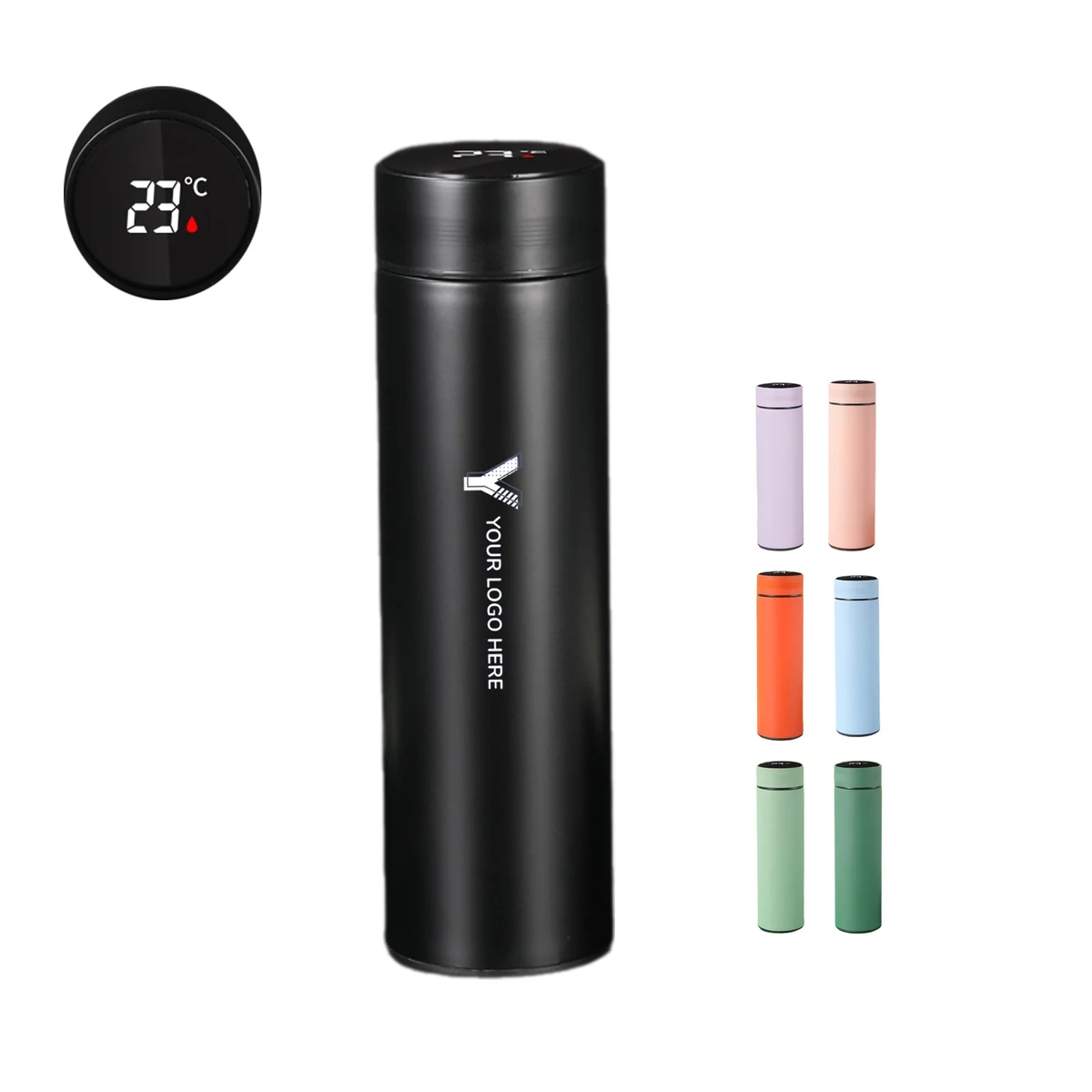 Water Bottle With LED Temperature Display 1