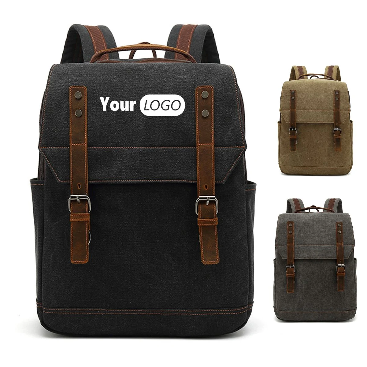 Large Canvas wearable Backpack for business 1