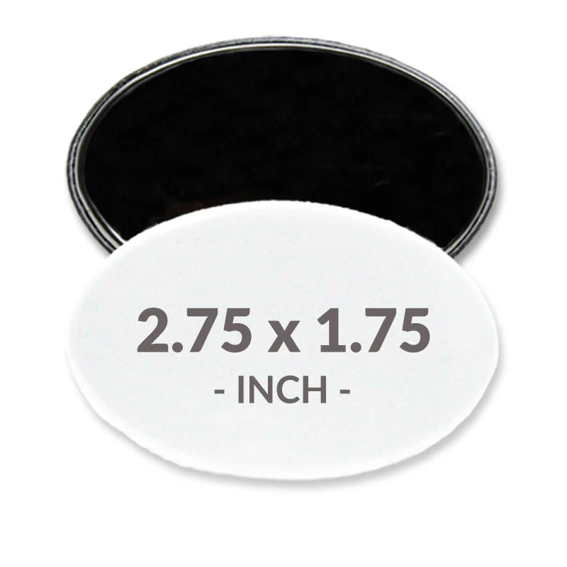 2.75 X 1.75 Inch Oval Magnet Buttons 1