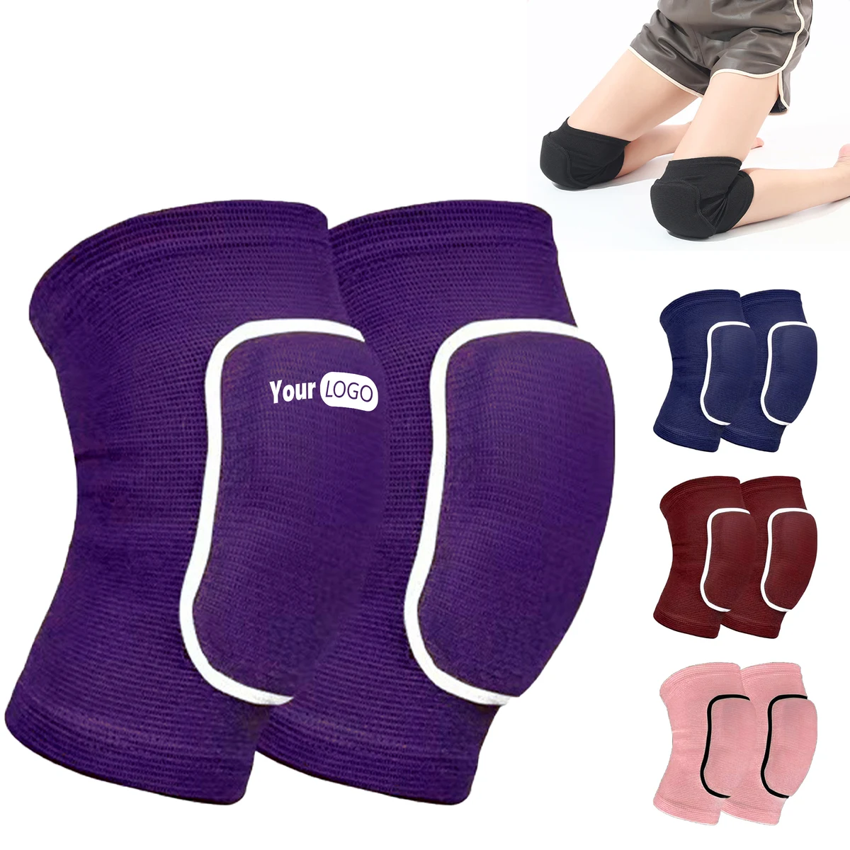 Nylon Extra-Thick Knee Pads For Dance & Fitness ?C Flexible And Protective 1