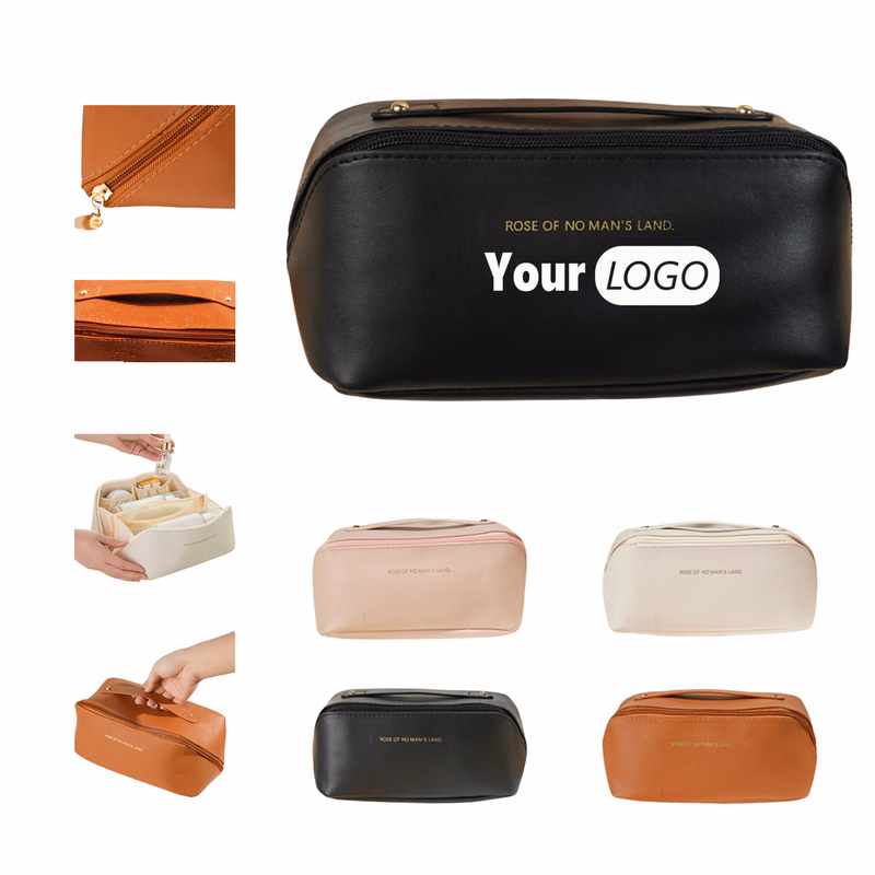 PU Accordion Travel Makeup Organizer