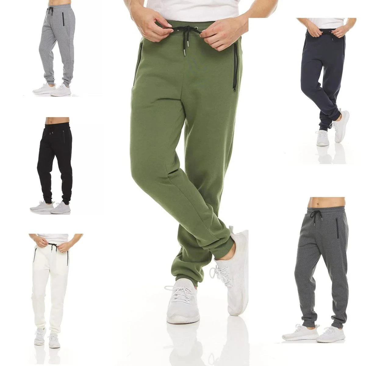 Fleece Active Athletic Workout Jogger Sweatpants 1