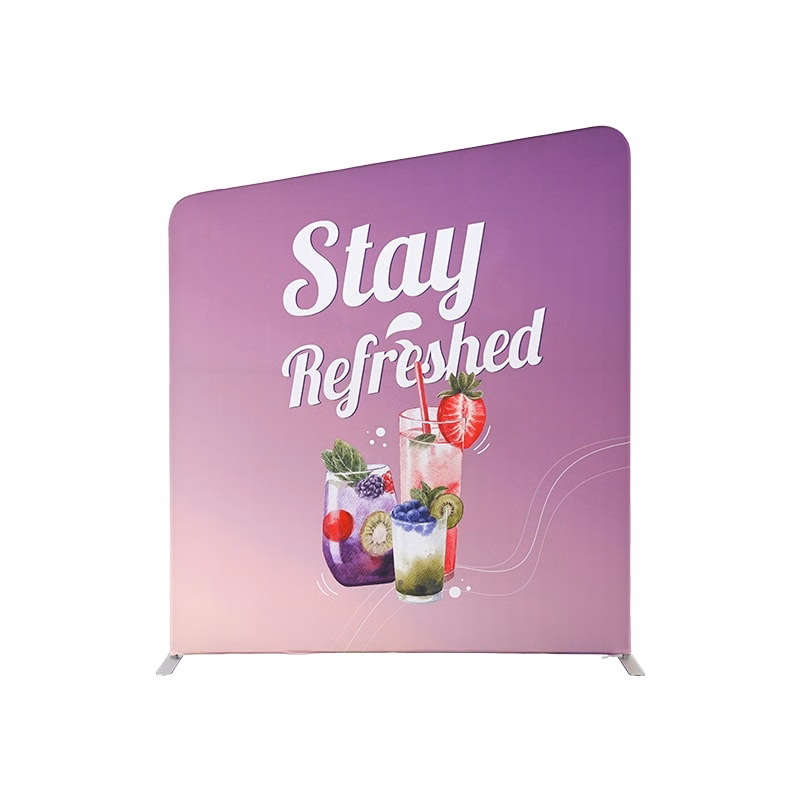 Slope-Top Fabric Banner Stand