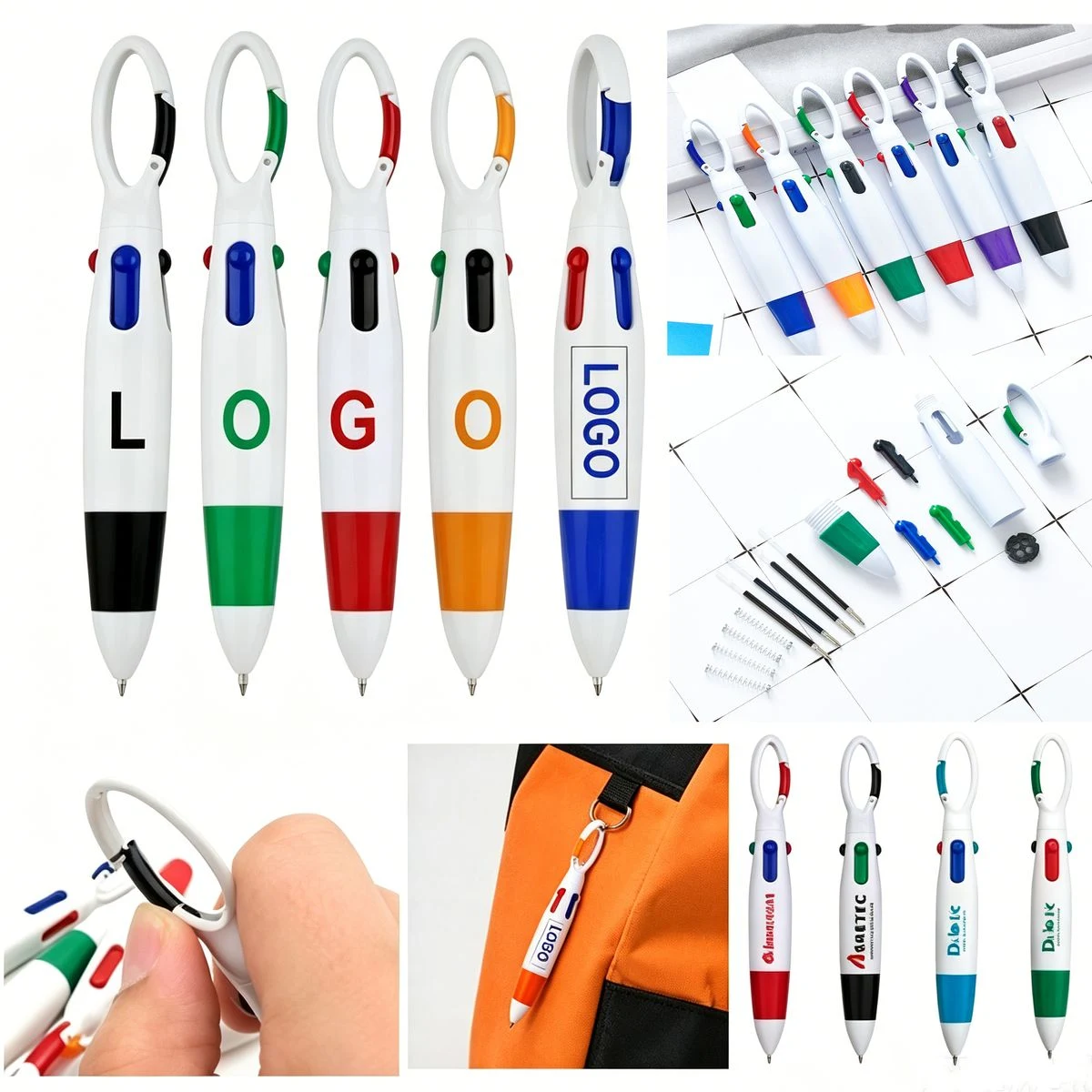 Promotional 4-Color Plastic Click Pen 1