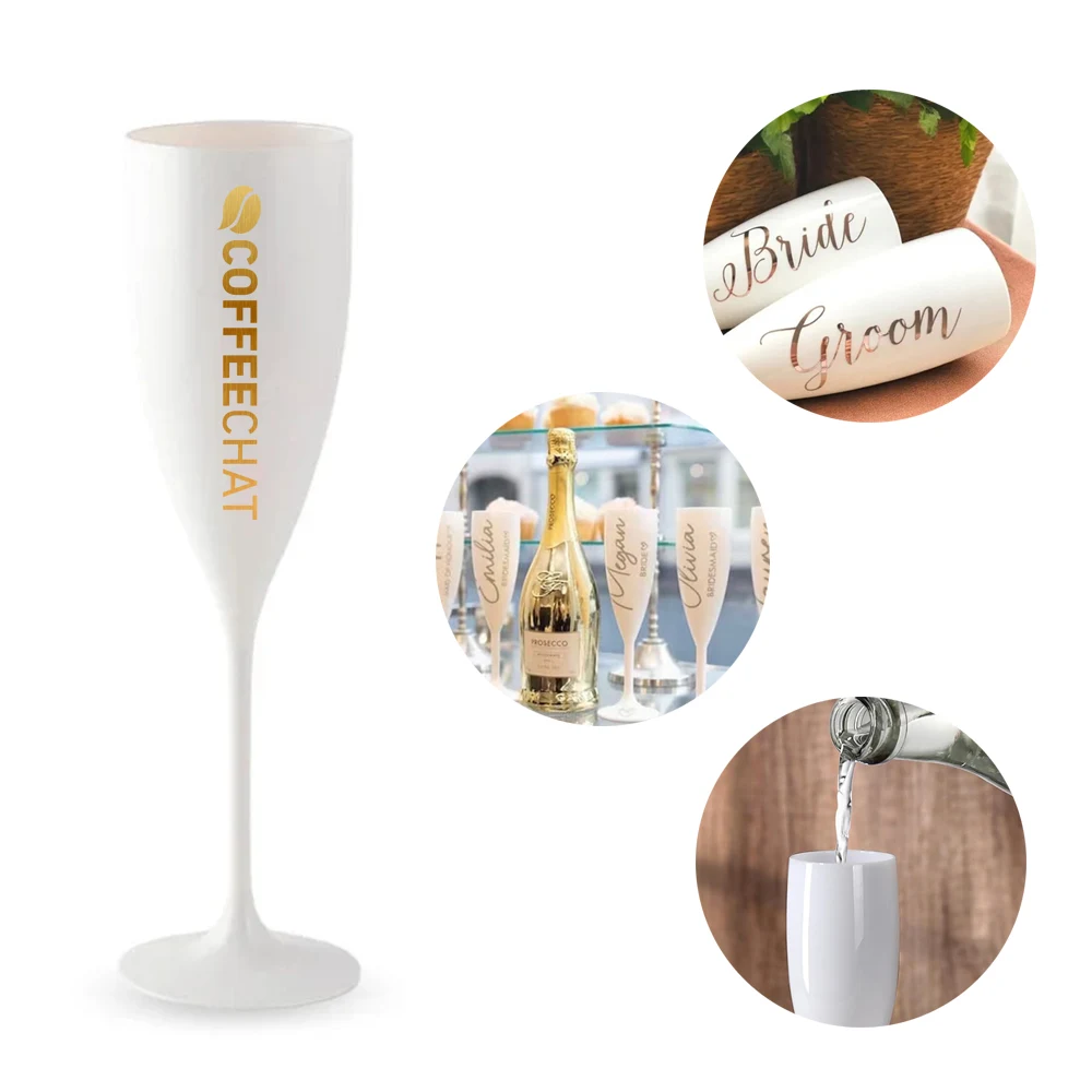 5oz Plastic Champagne Flutes 1