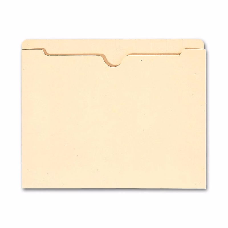 Top Tab Manila Pocket, 14 Pt, No Expansion