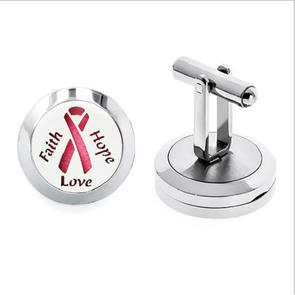 Pink Ribbon Awareness Cufflinks 1