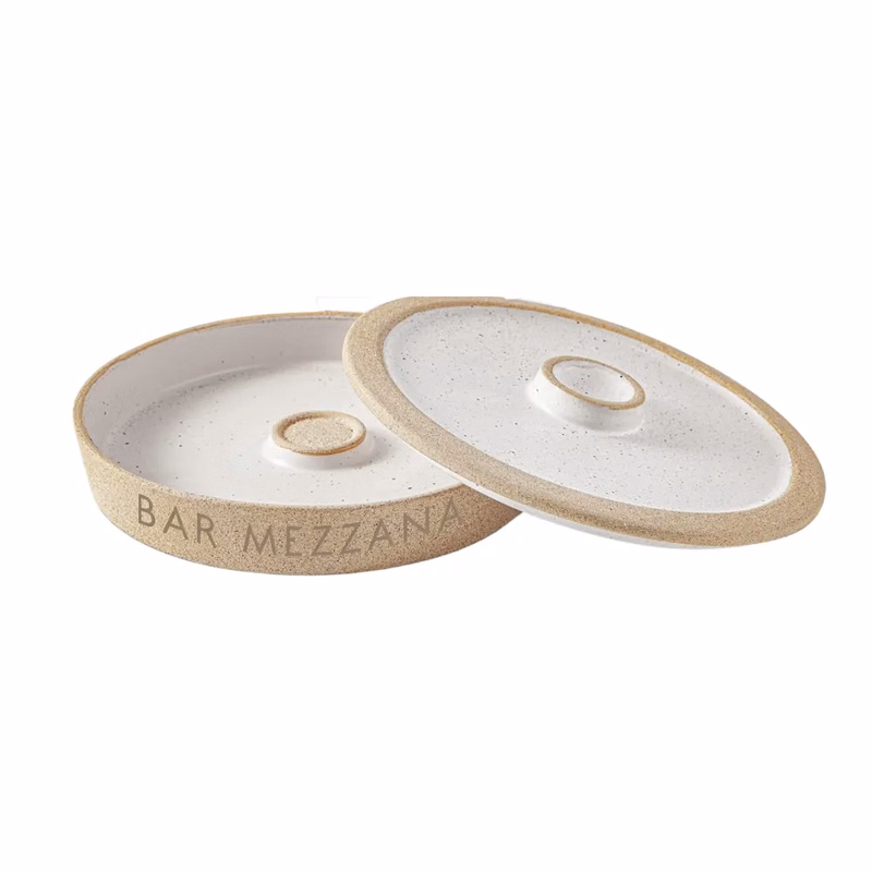 Ceramic Margarita Salt Rimmer Set with Lid