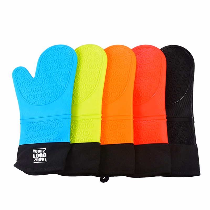Extra Long Professional Heat Resistant Oven Mitts