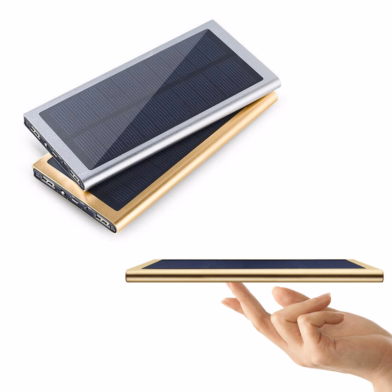 10000mah Solar Panel Power Bank