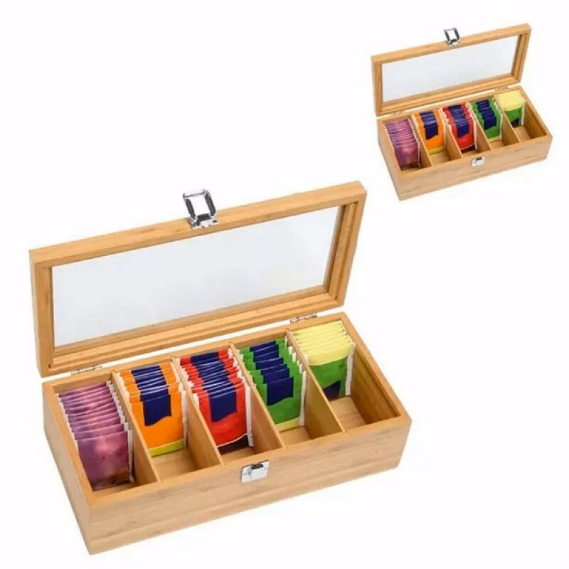 Bamboo Tea Storage Box