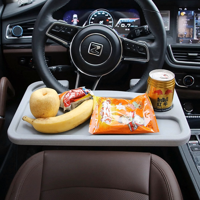 Two-Sided Auto Steering Wheel Desk Car Tray
