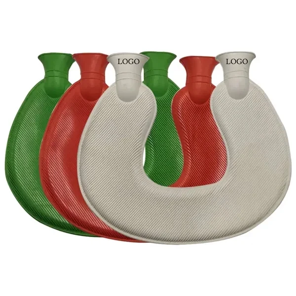 U-Shaped Hot Water Bottle for Commutes, Fitness and Travel 1
