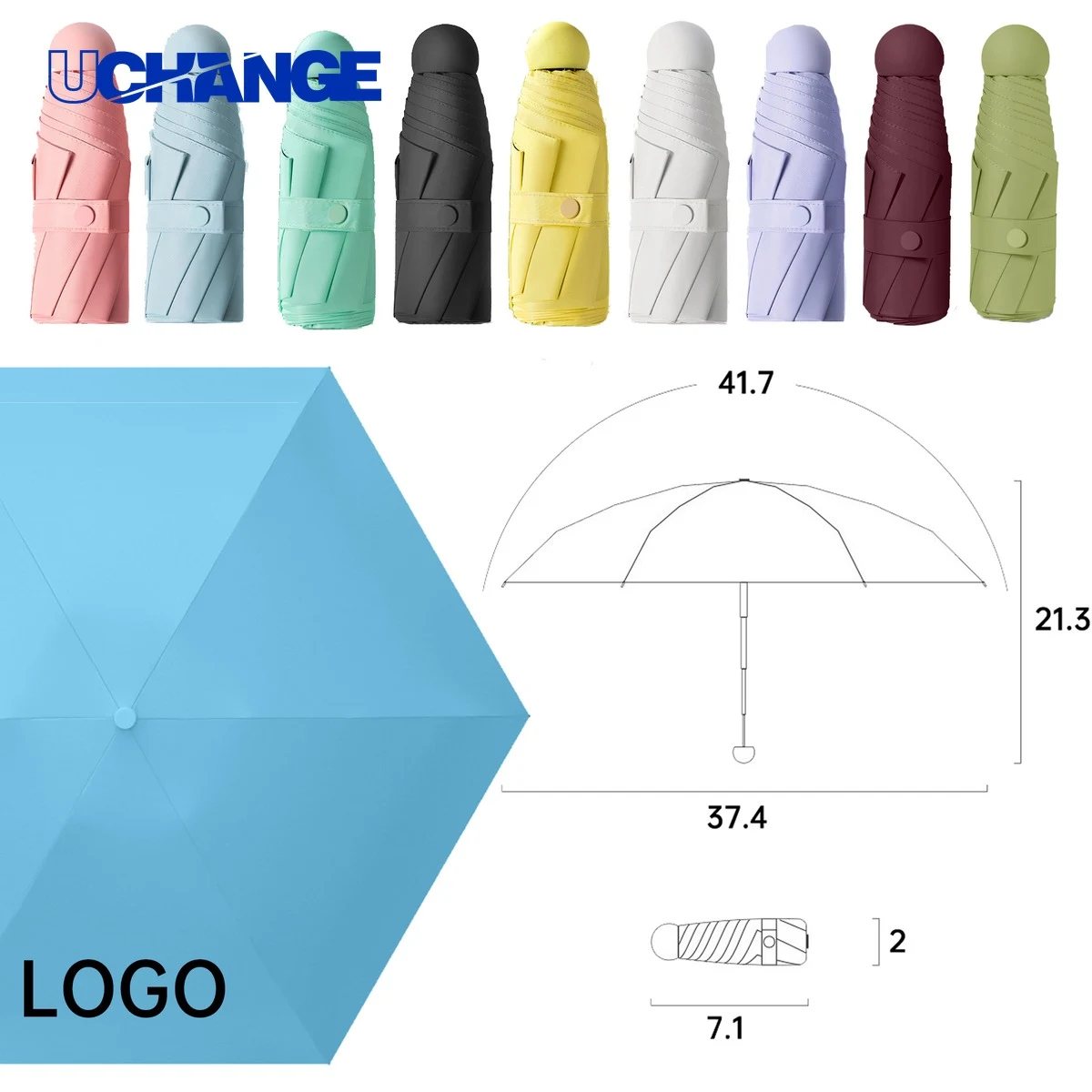 Lightweight Portable Mini Compact Travel Umbrella 1