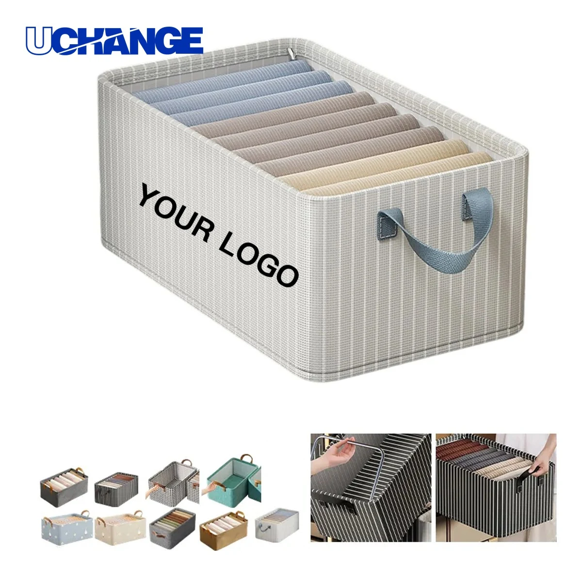 Collapsible Storage Bin with Lid 1