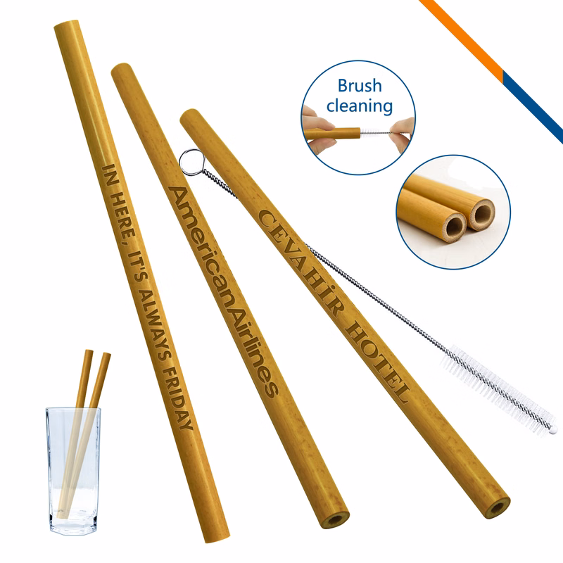 Yellow Bamboo Straw