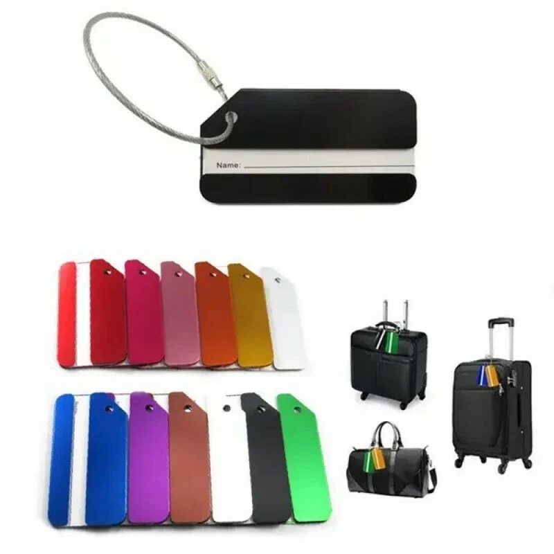 Aluminium Alloy Suitcase Tag with Steel Loop 1