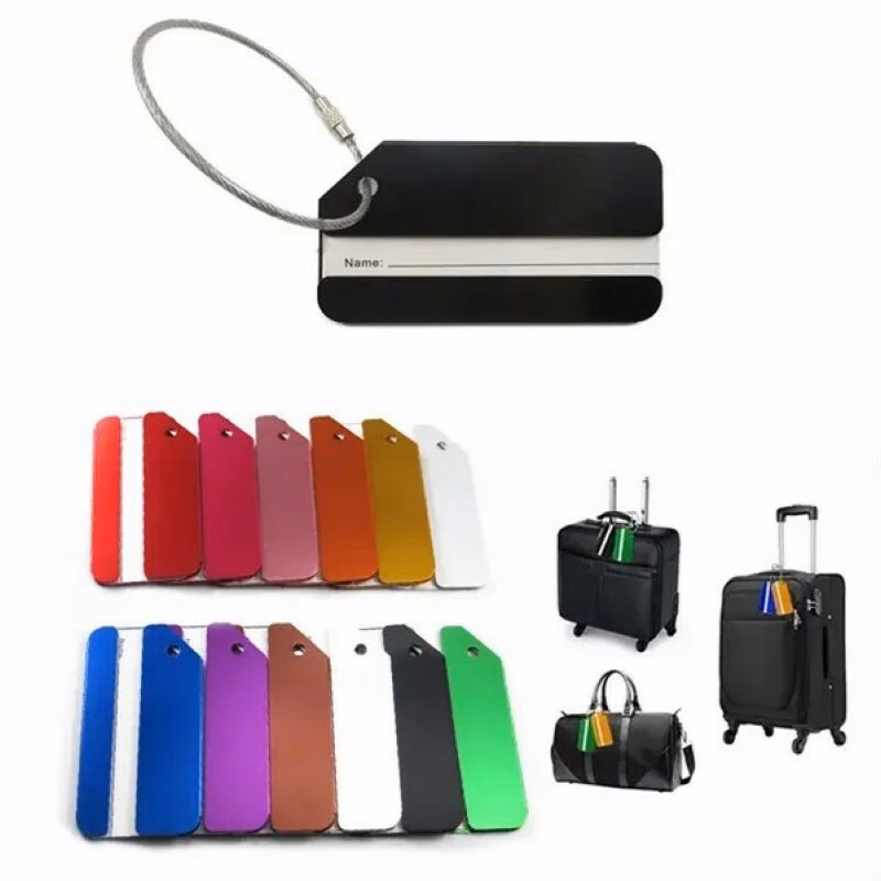 Aluminium Alloy Suitcase Tag with Steel Loop