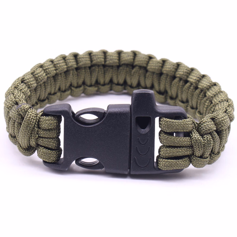 Survival Paracord Bracelet W/ Whistle