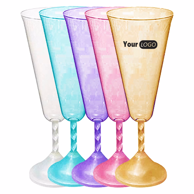 Abs Vibrant Light-Up Champagne Glass For Festive Occasions