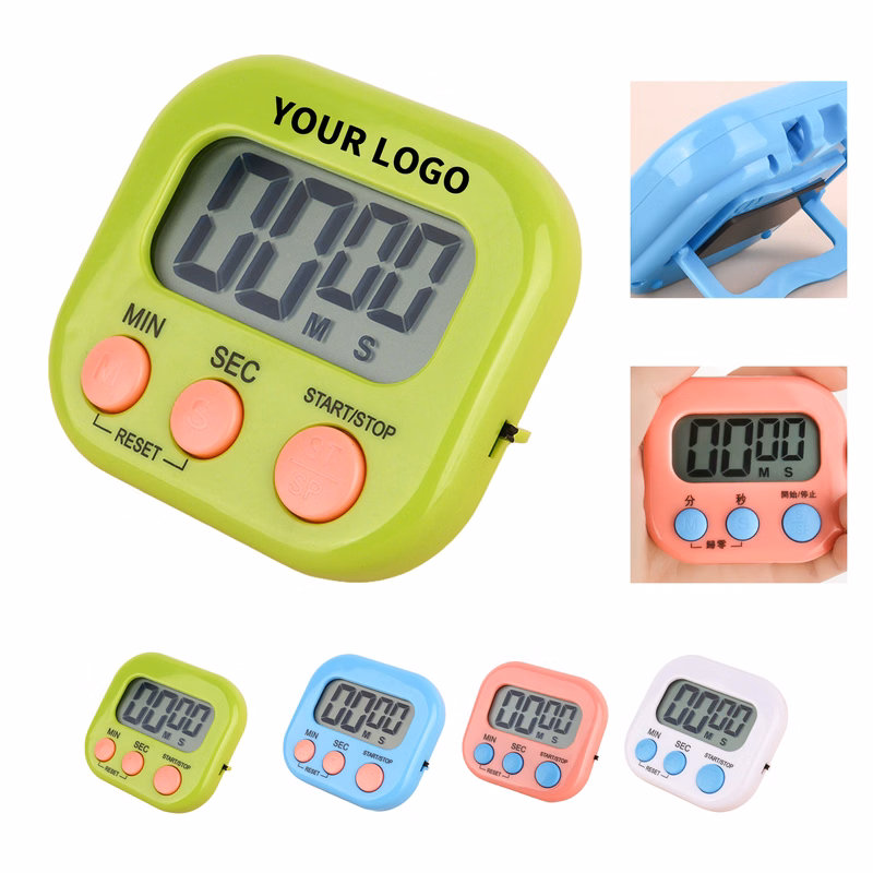 Magnetic Digital Kitchen Timer With Stand And Hook 2.72" Width X 2.48" Length X 0.91" He