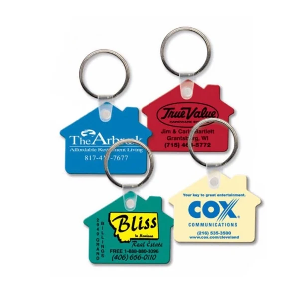 Custom Soft PVC Keychain — Flexible Branded Key Ring with Split-Ring Hardware 1