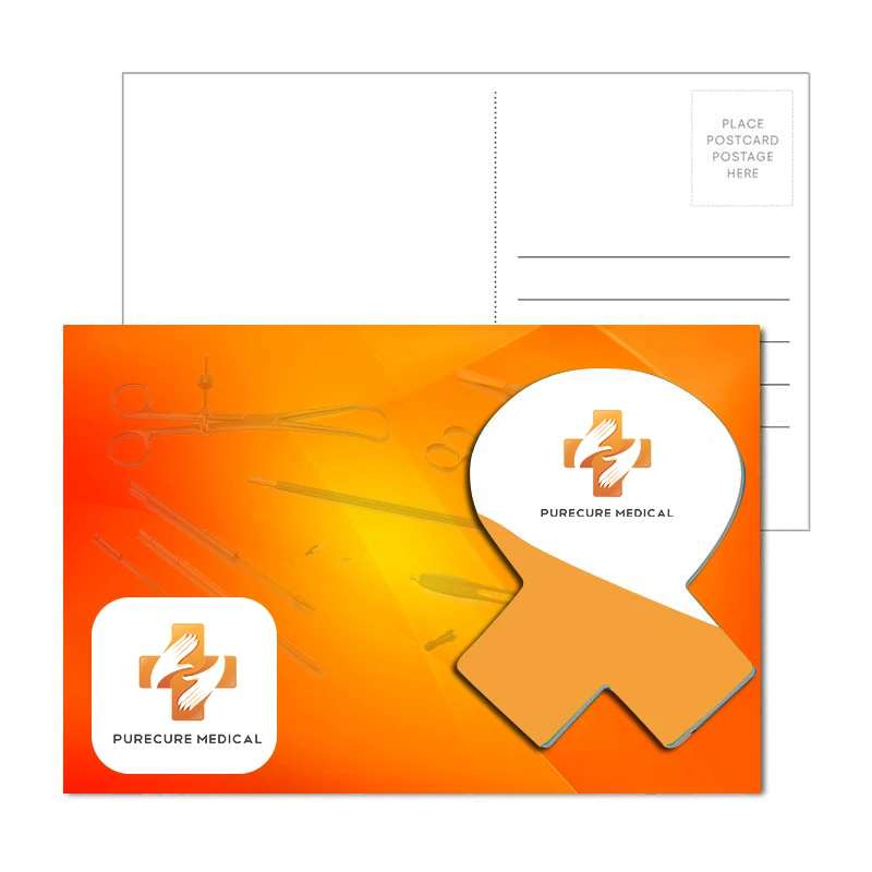 Post Card with Full Color Awareness Ribbon Coaster 1