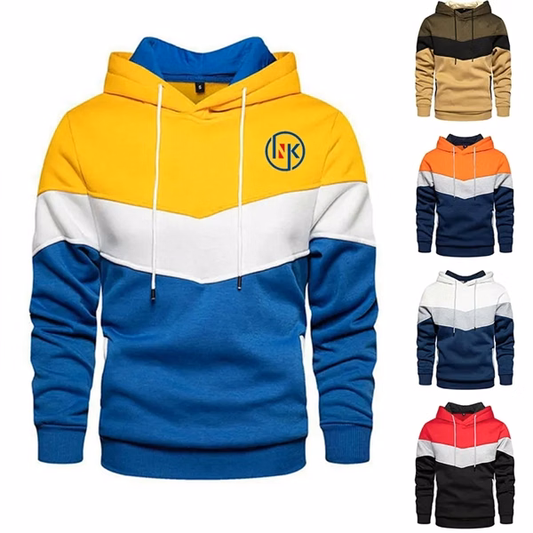 Color Blocking Winter Hoodie Advertising Sweater