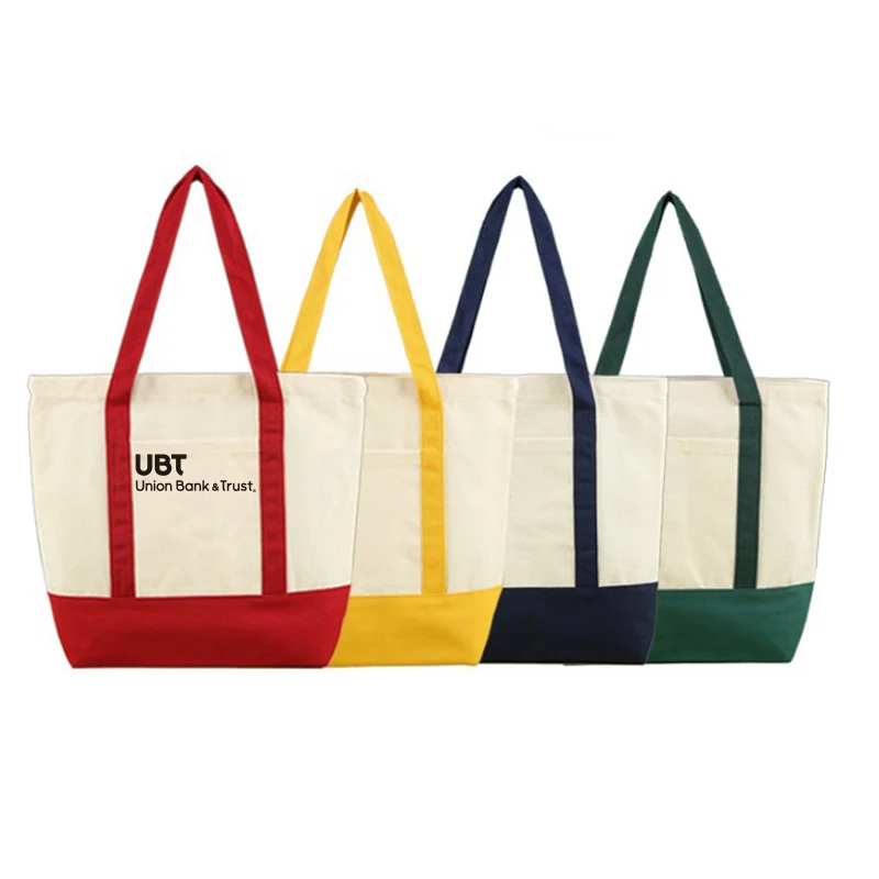 Canvas Eco-friendly Shopping Bag, custom tote bag with logo imprint 1