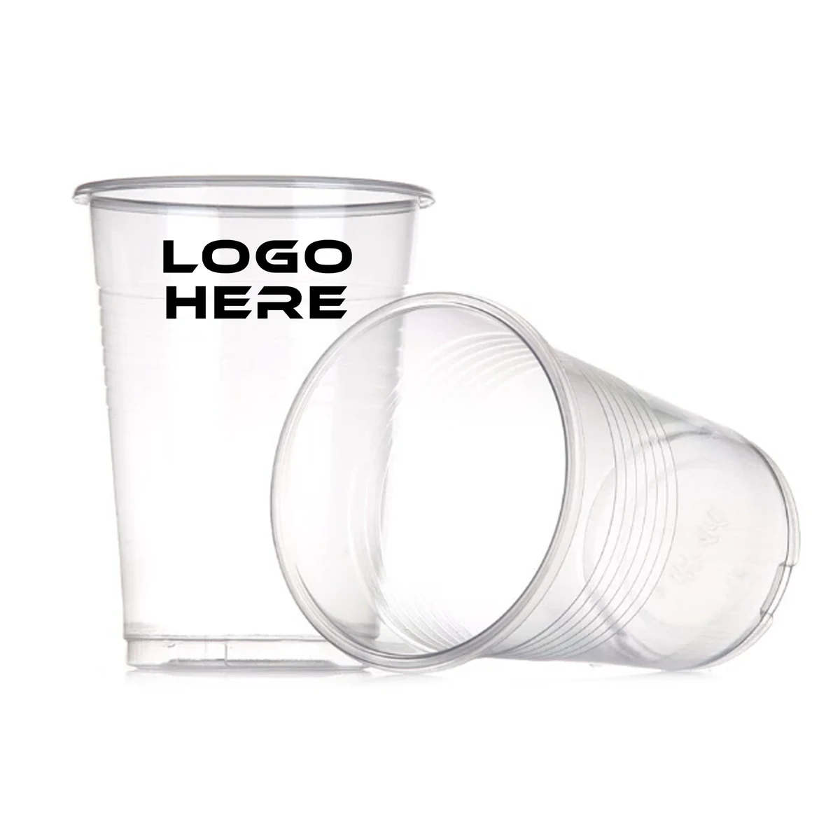 Bulk 16oz Clear Plastic Cups for Parties and Events, custom paper cup with logo imprint 1