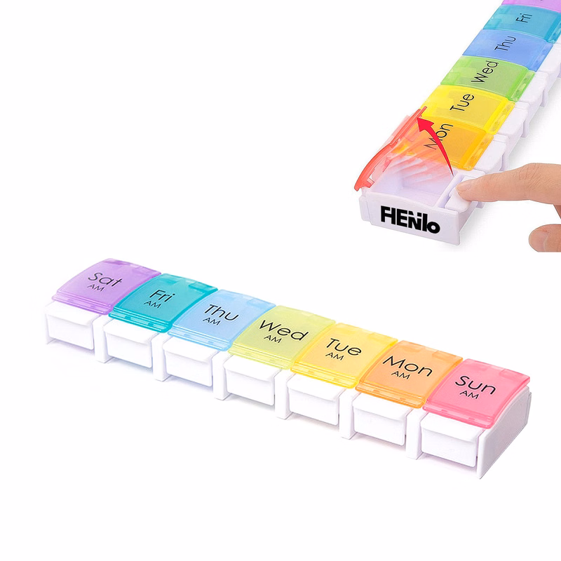 7 Day Clear Pill Box Organizer