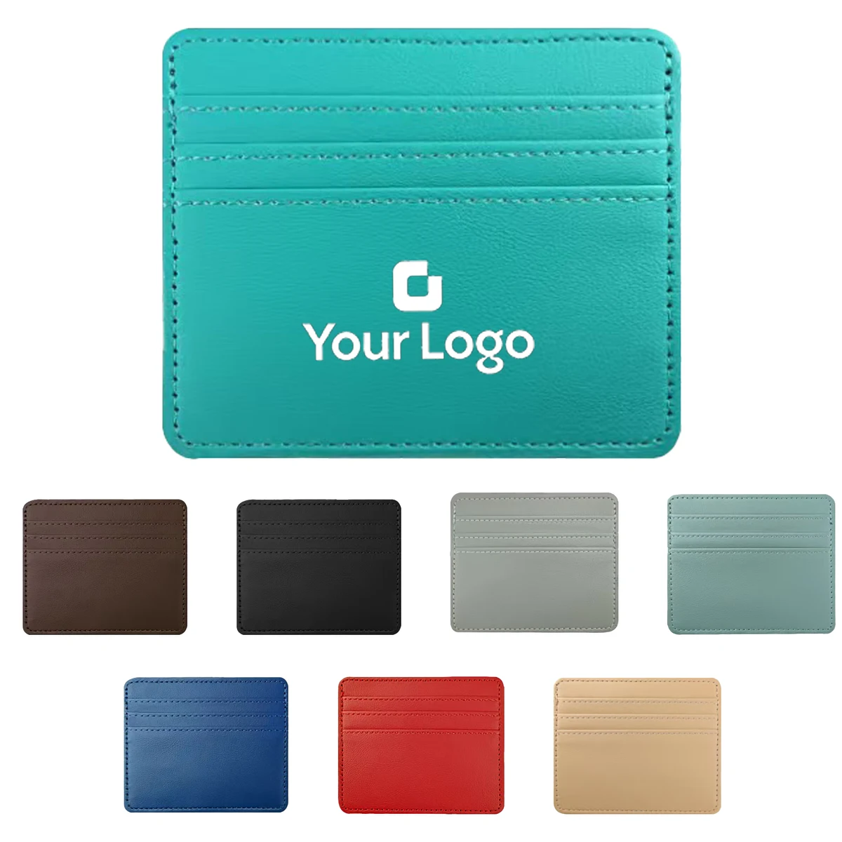 Slim PU Leather Large Capacity Card Holder Case 1